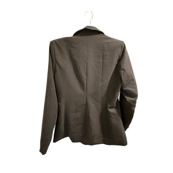 π 2/$30 π Black Medium Womens Blazer Jacket Polyester/Rayon/Spandex Blend - Picture 4 of 5